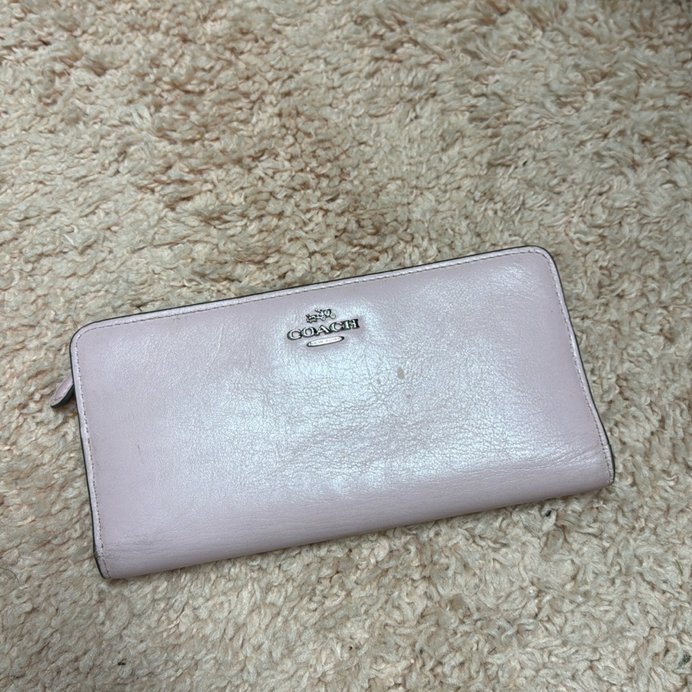 Pink coach wallet